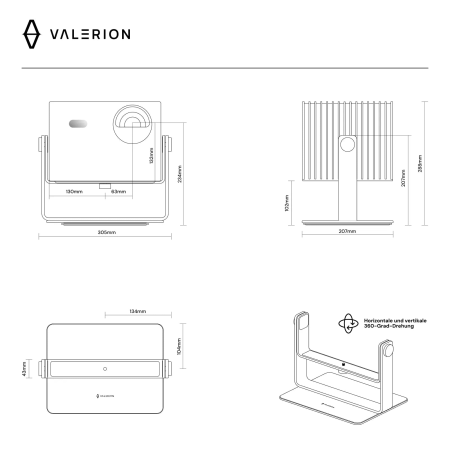 Valerion Desktop Gimbal Stand